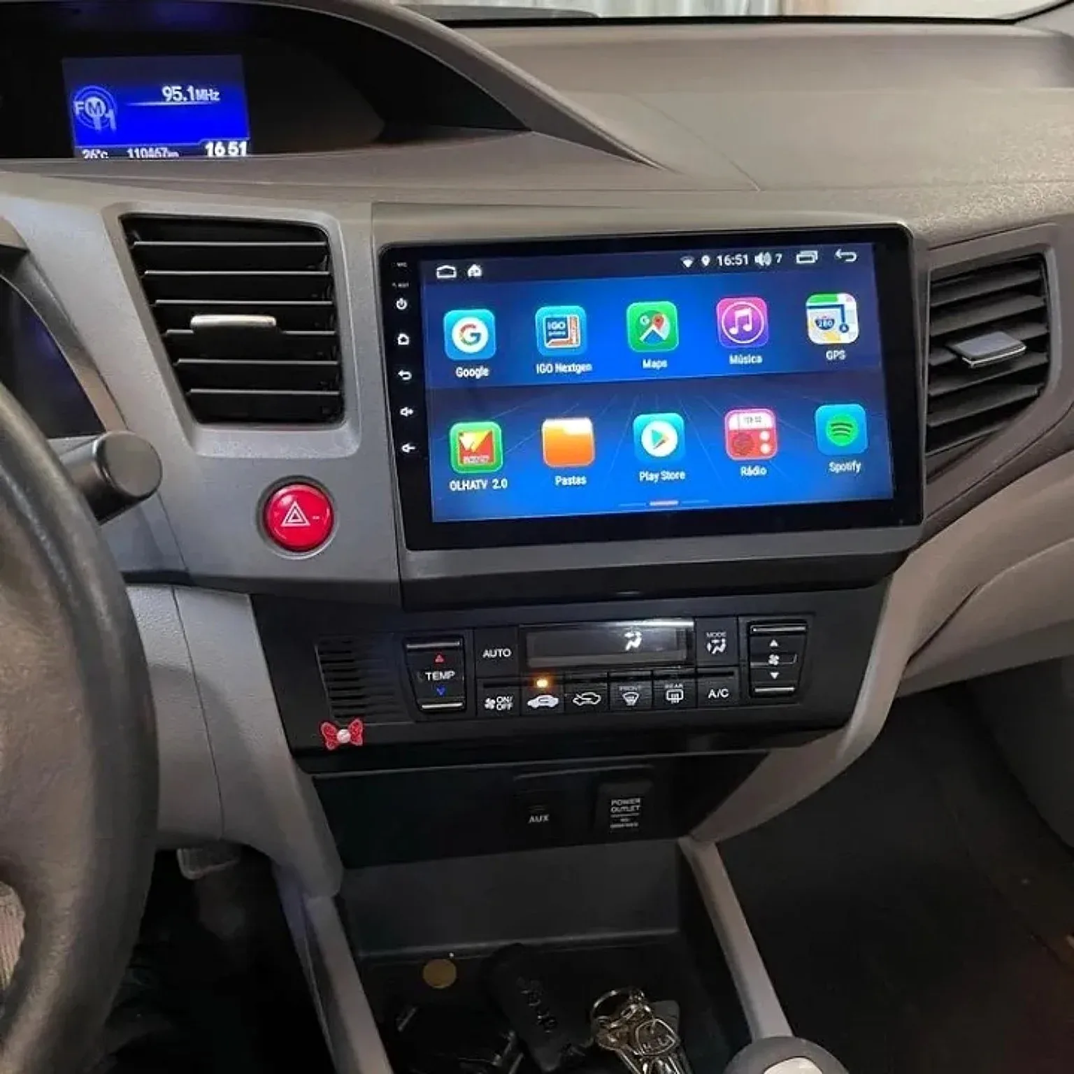 Acessórios automotivos para instalação